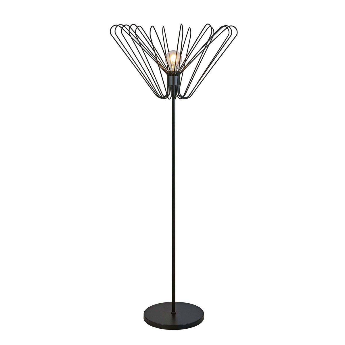Lampadaire design BLOSSON (H140cm) en métal noir