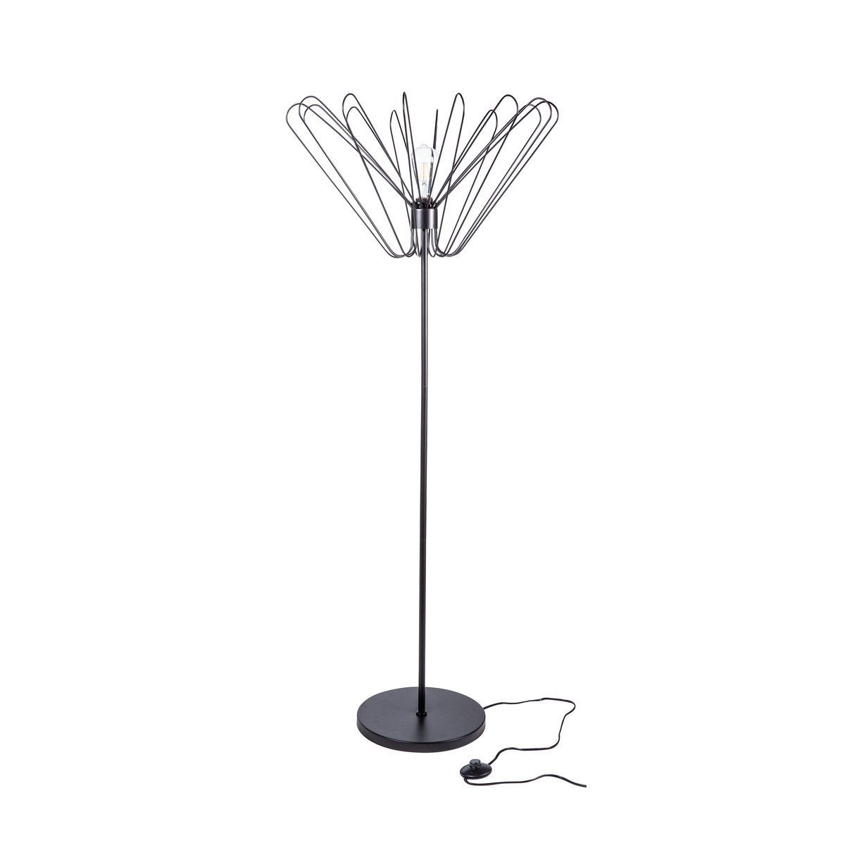 Lampadaire design BLOSSON (H140cm) en métal noir