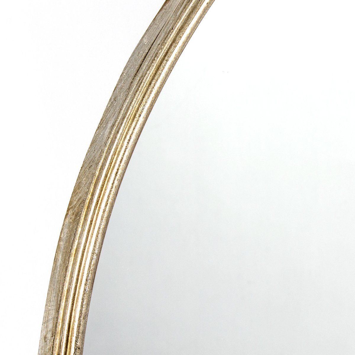 Miroir rond BAZ (D71cm) en métal couleur champagne