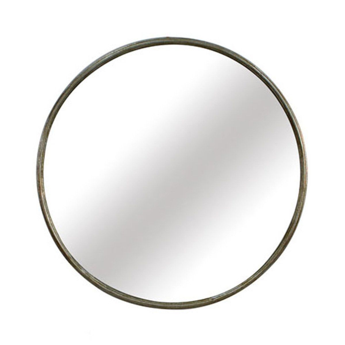Miroir rond BAZ (D71cm) en métal couleur champagne