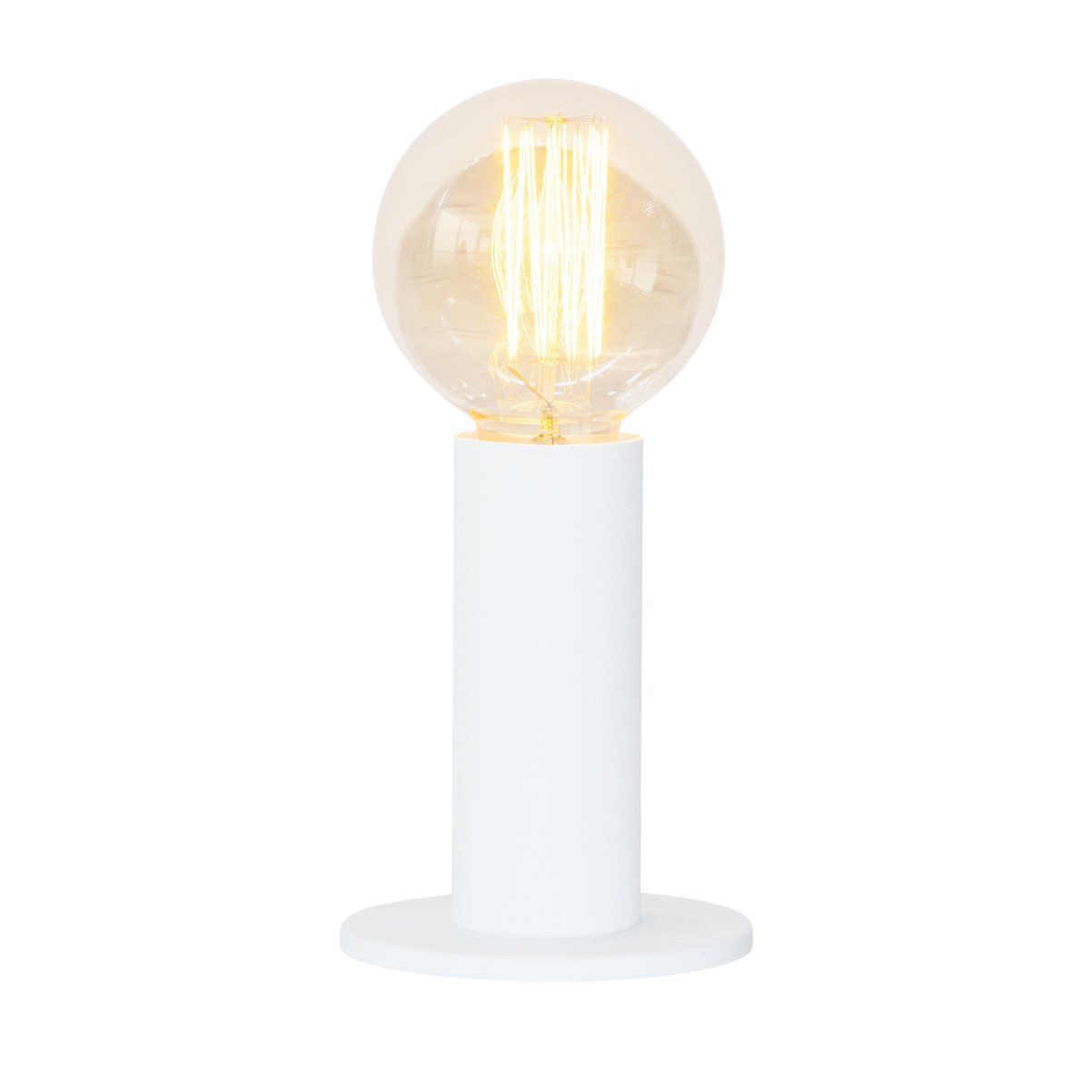 Lampe design EDISON blanche en acier