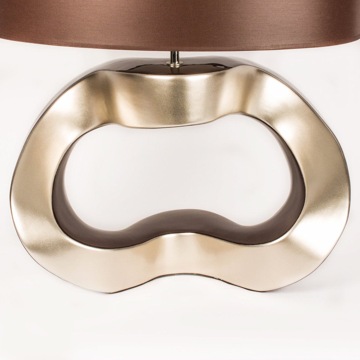 Lampe de table ZINA chocolat en céramique