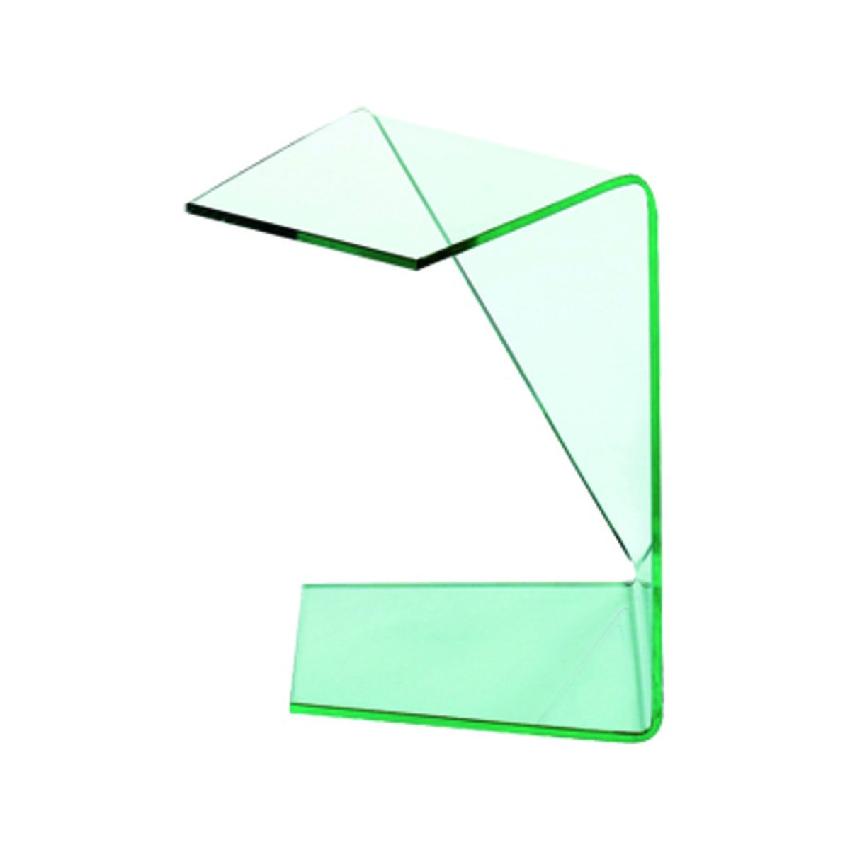 Table basse RINA transparente effet miroir en verre