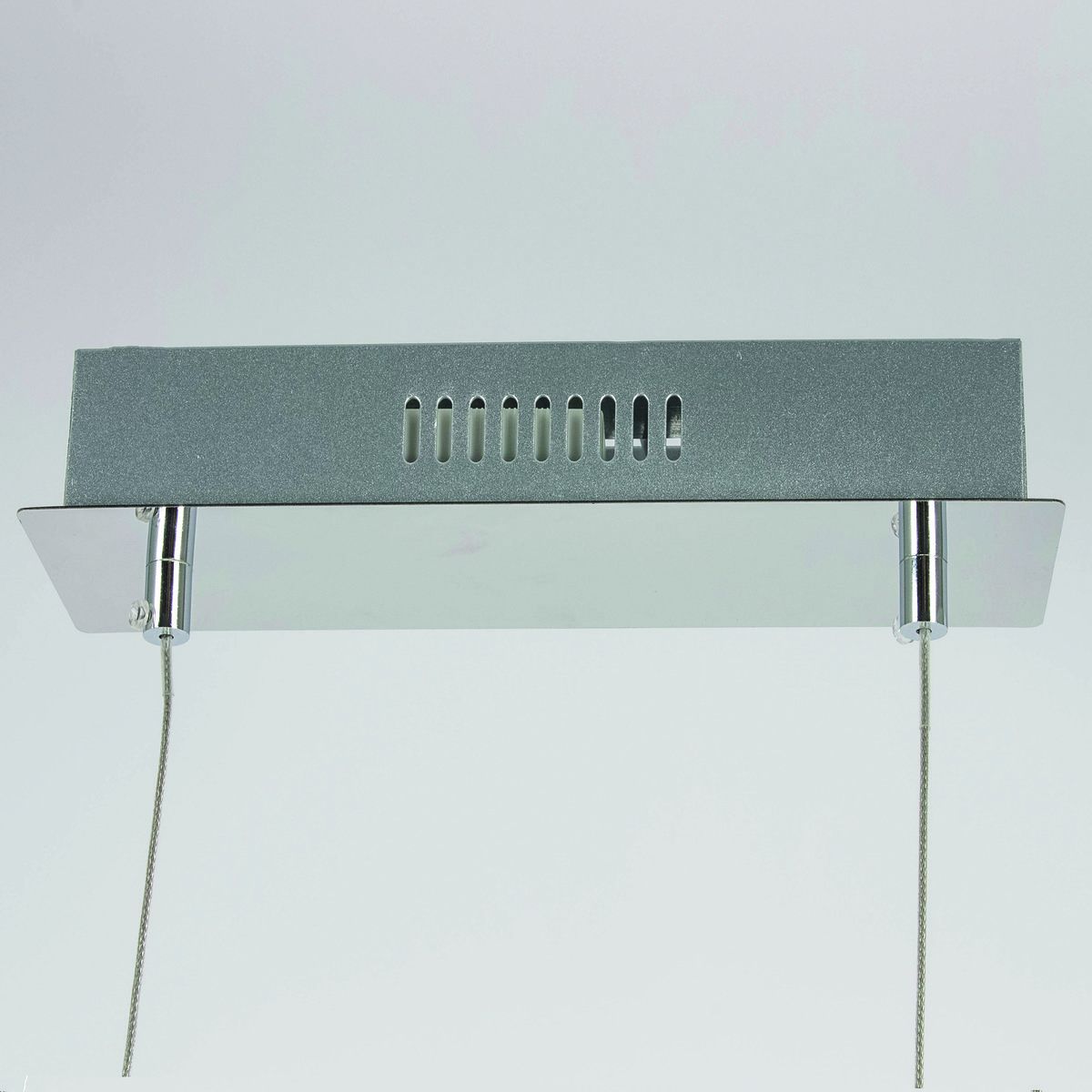 Suspension design LED LUZ argentée en métal