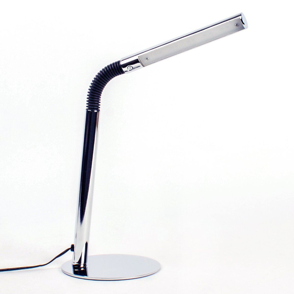 Lampe LED touch flexible BASE argentée en métal