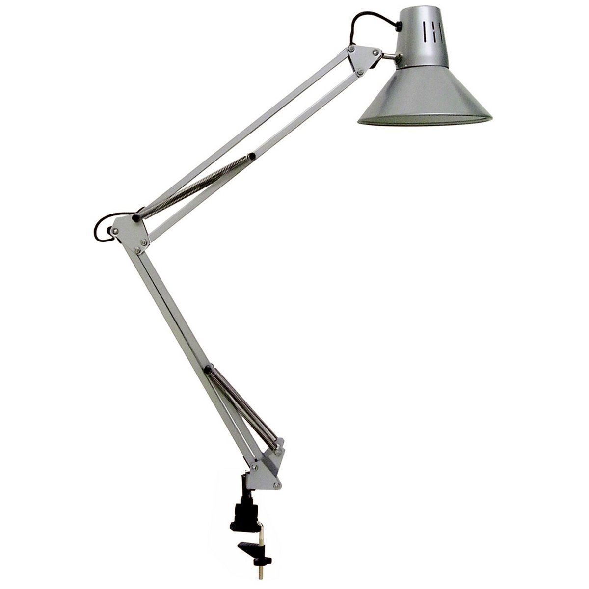 Lampe bureau articulée CALA grise et noire à pince