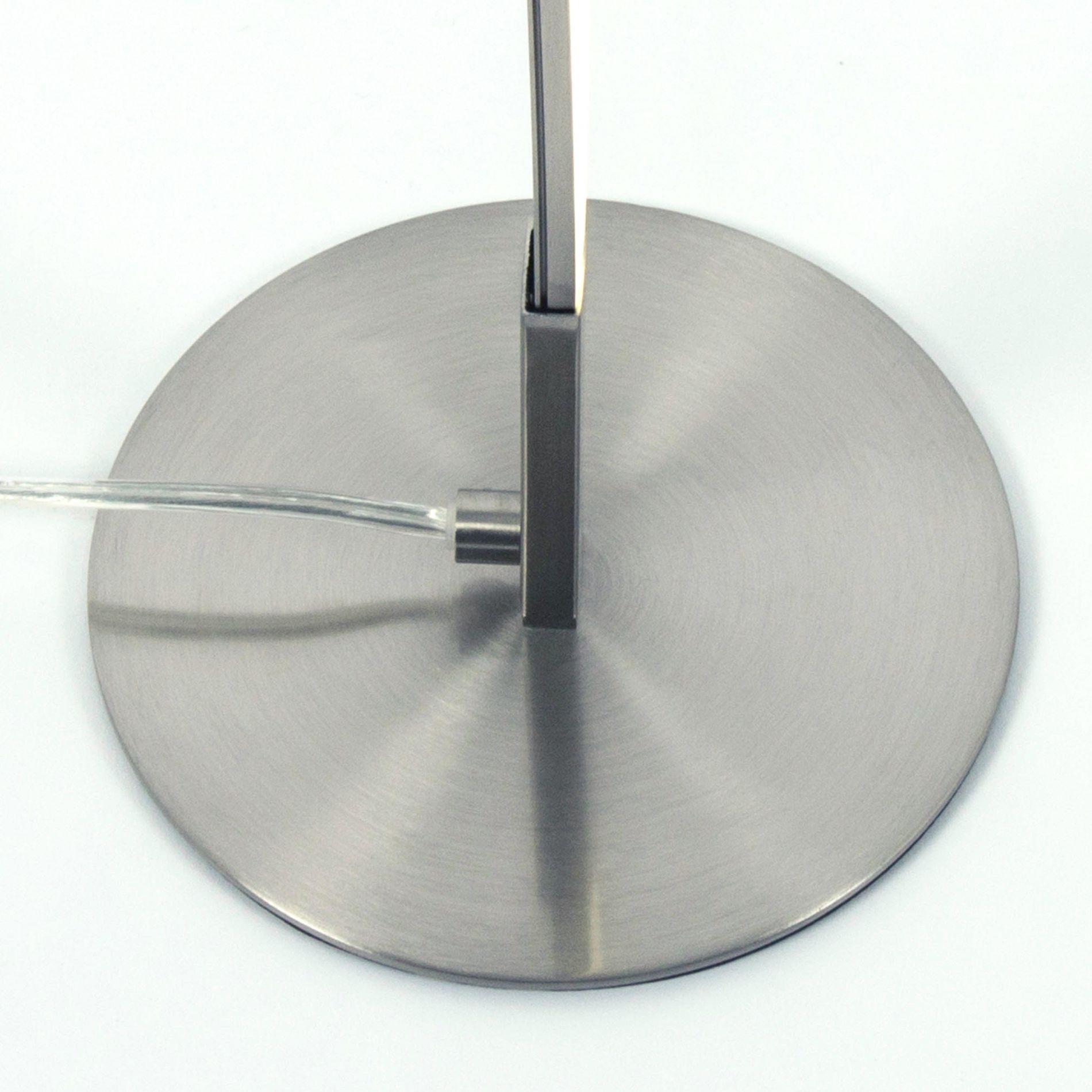 Lampadaire design Led TORSAD argenté en métal