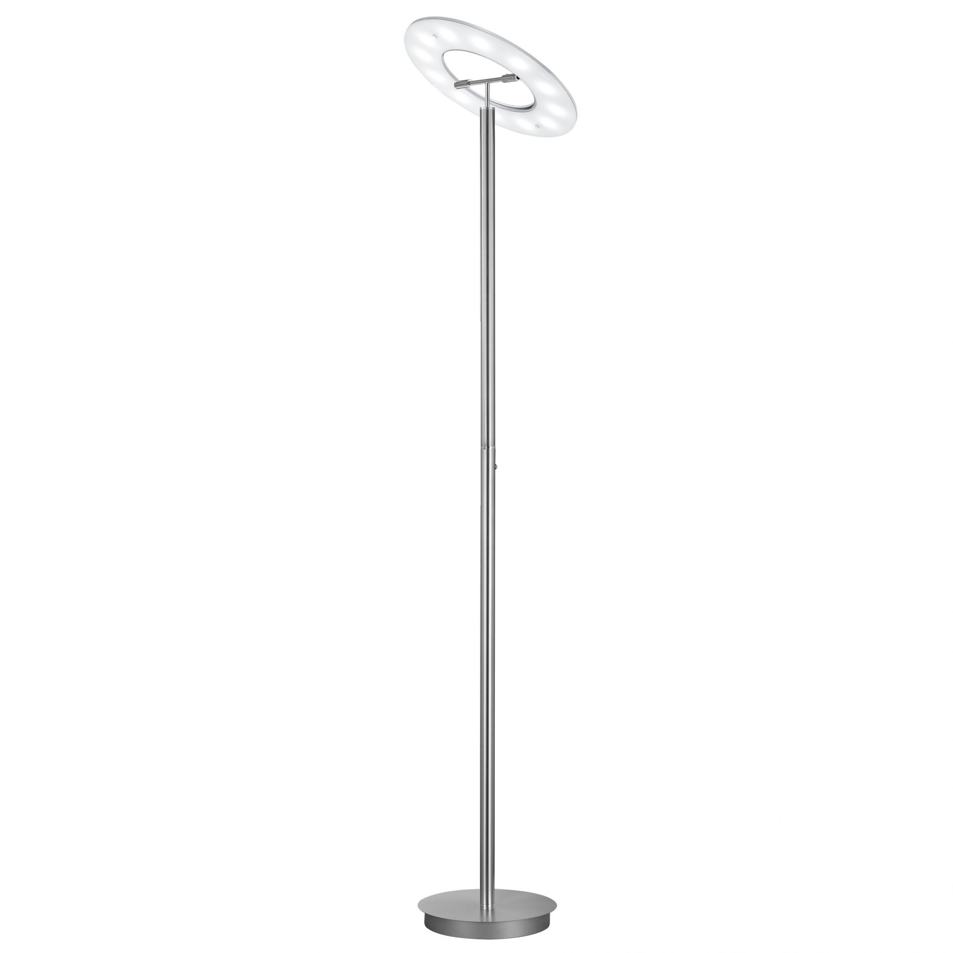 Valastro Lighting-Lampadaire Led lampadaire moderne métal nickel intérieur  salon