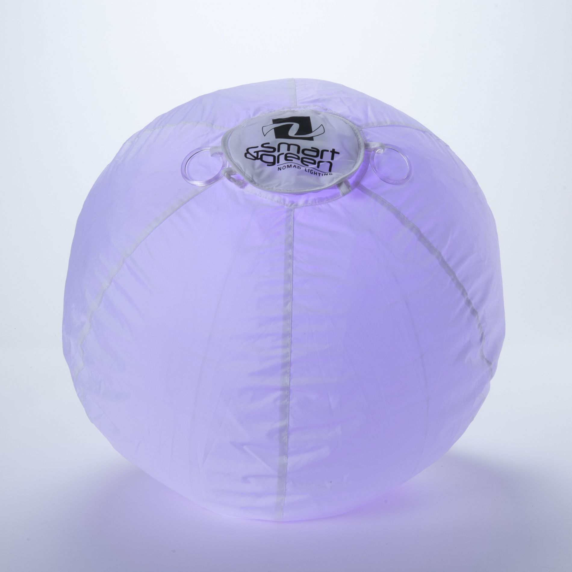 Boule lumineuse LED sans fil BUBBLE blanche en nylon