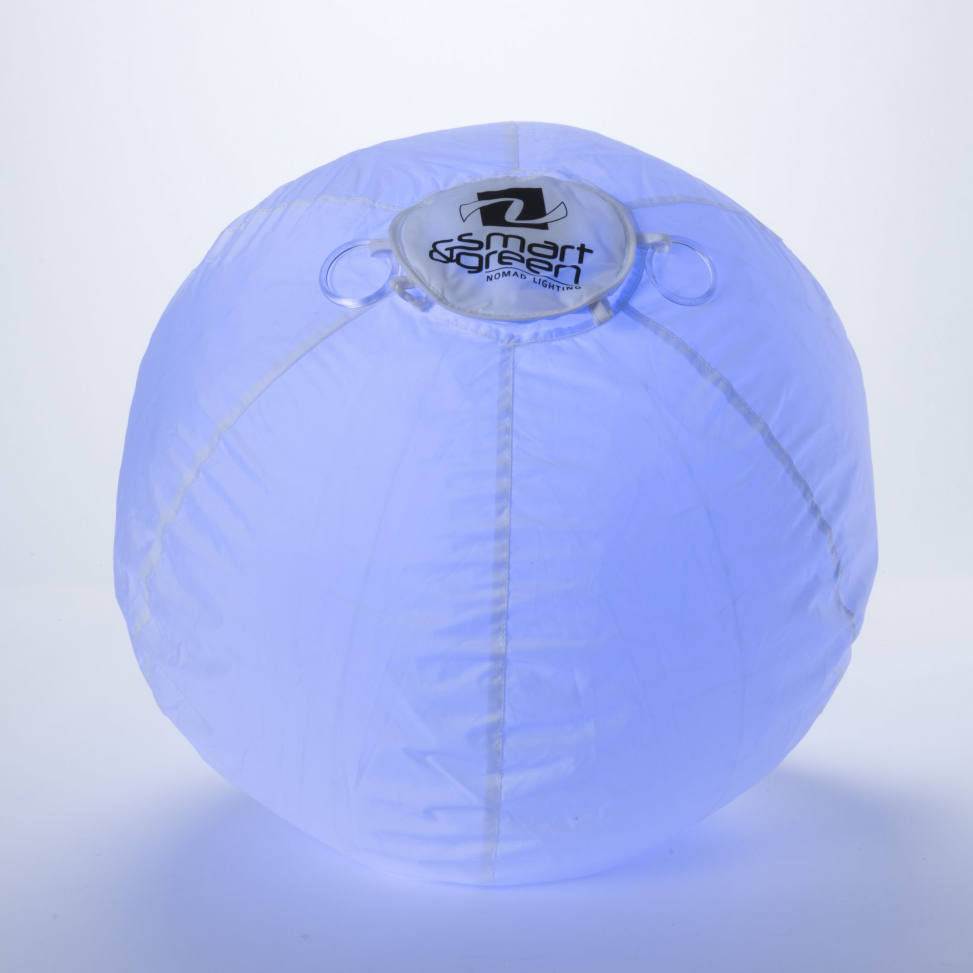 Boule lumineuse LED sans fil BUBBLE blanche en nylon
