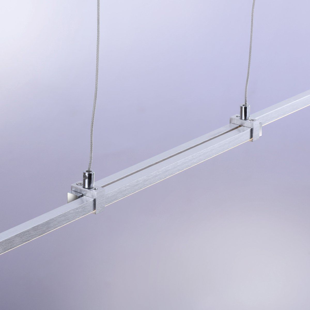 Suspension LED extensible EXTEND argentée en métal