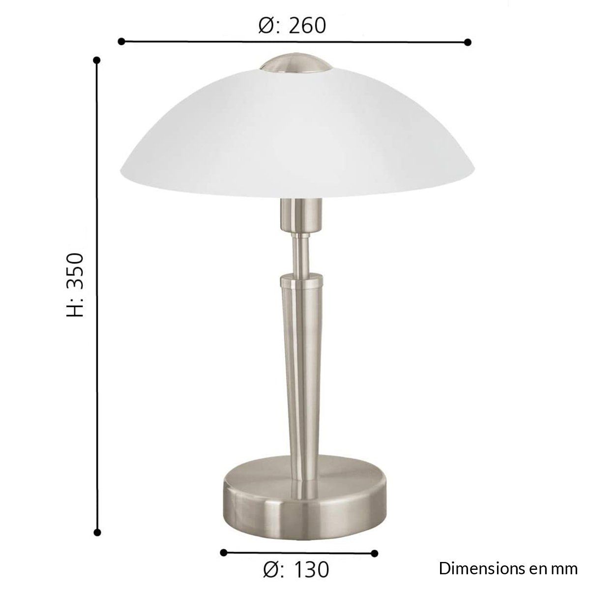 Generic Abat-jour Lampe LED tactile en cristal, luminaire décoratif , cable  USB à prix pas cher