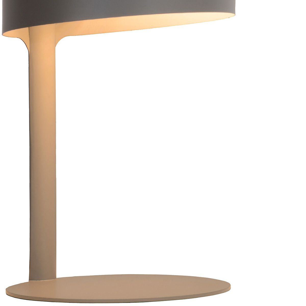 Lampe design KNULLE grise taupe en métal