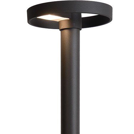 Lampadaire extérieur ZEFRA-LED noir en métal