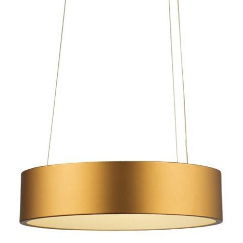 Suspension design LED EPSILON dorée en métal