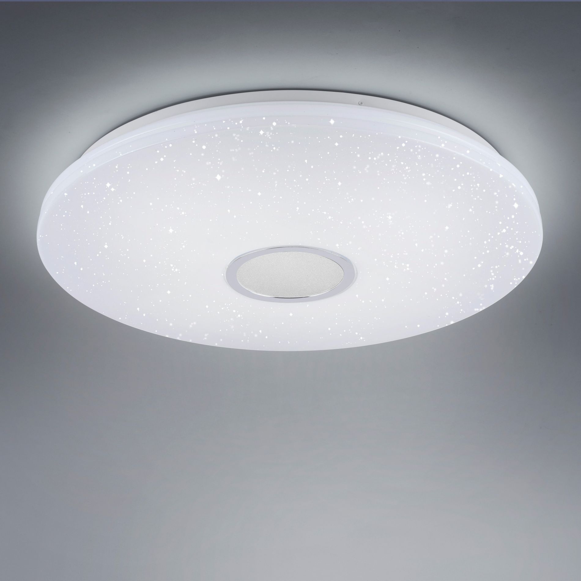 Plafonnier LED design JONAS blanc en PVC