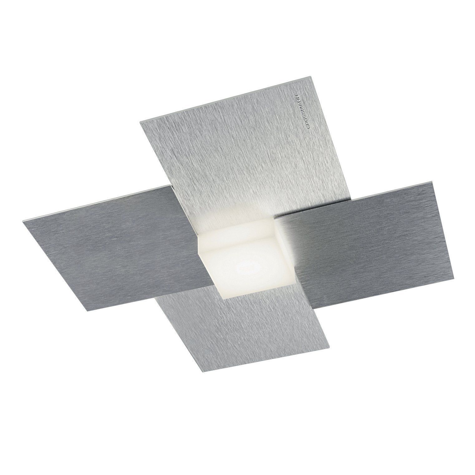 Plafonnier design LED CREO gris en métal