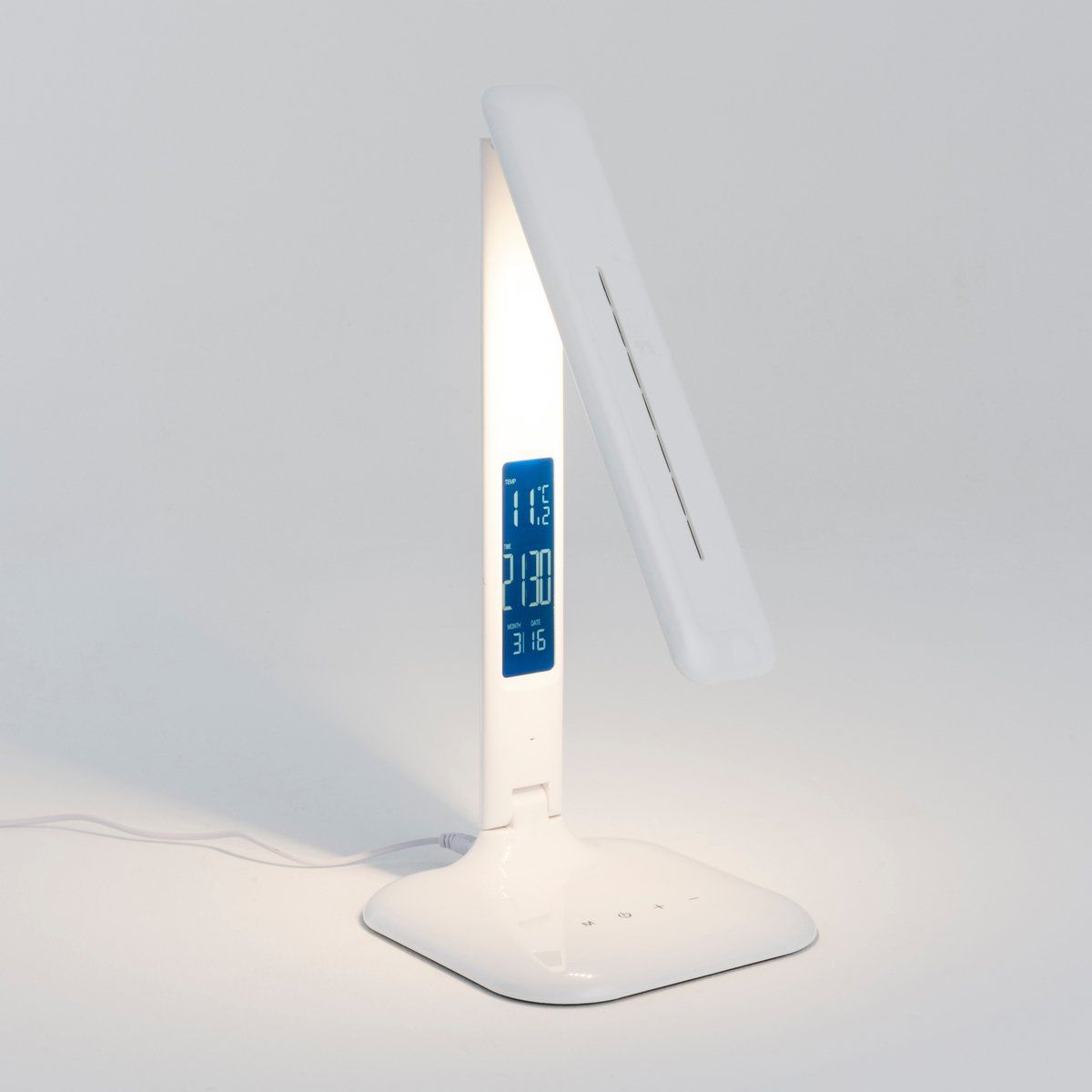 Lampe de bureau tactile Led dimmable SPACE blanche en PVC