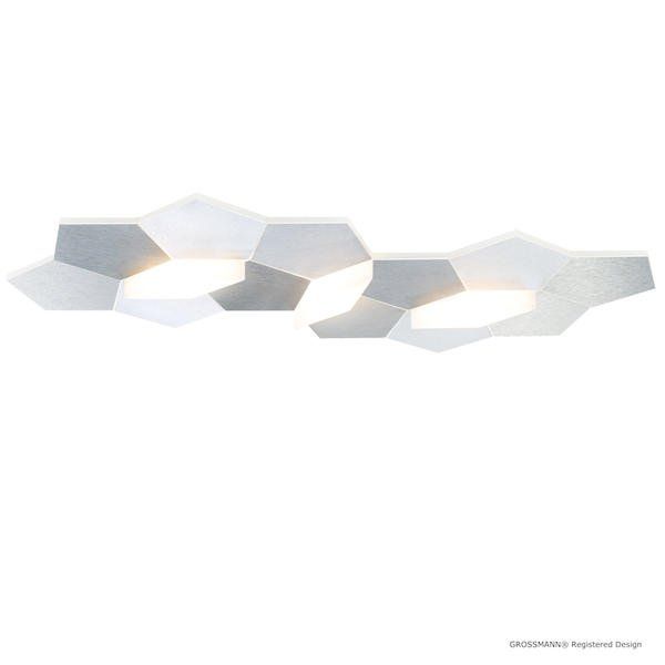 GROSSMANN - Applique design Led 3 lumières LINDE en aluminium brossé