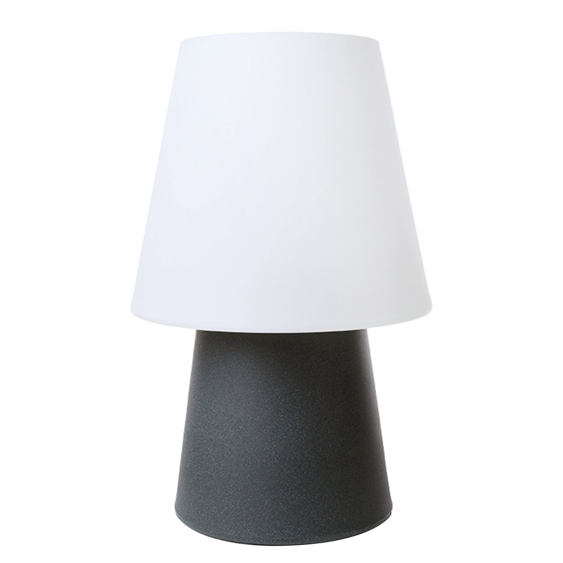 Lampe extérieur LED RVB dimmable ROMANE blanche et grise en PVC