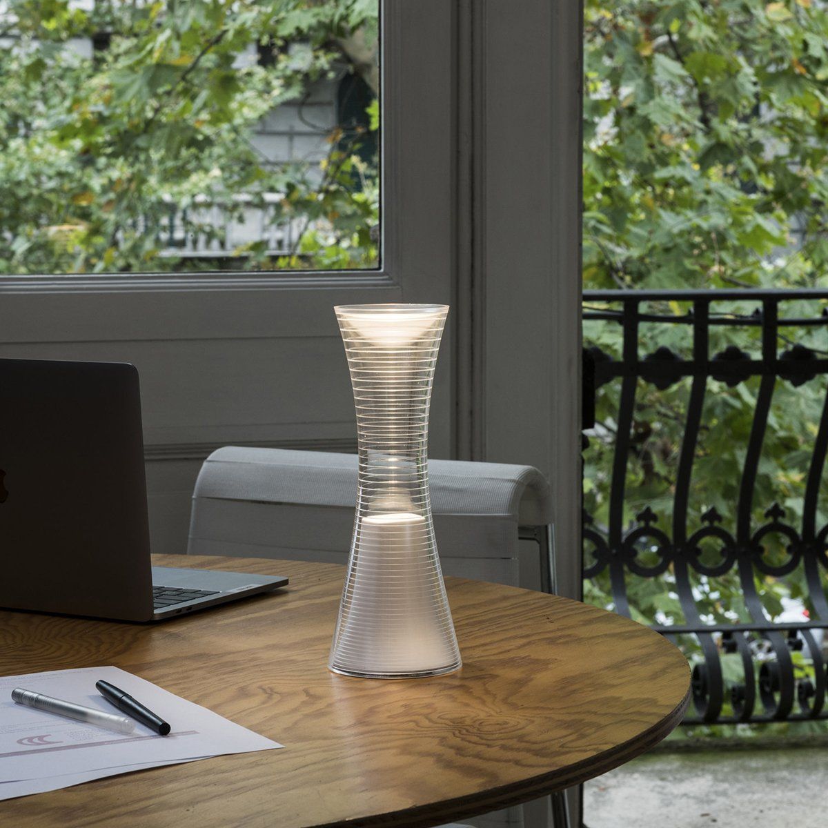 Lampe design LED COME TOGETHER en aluminium blanc (3.6W)