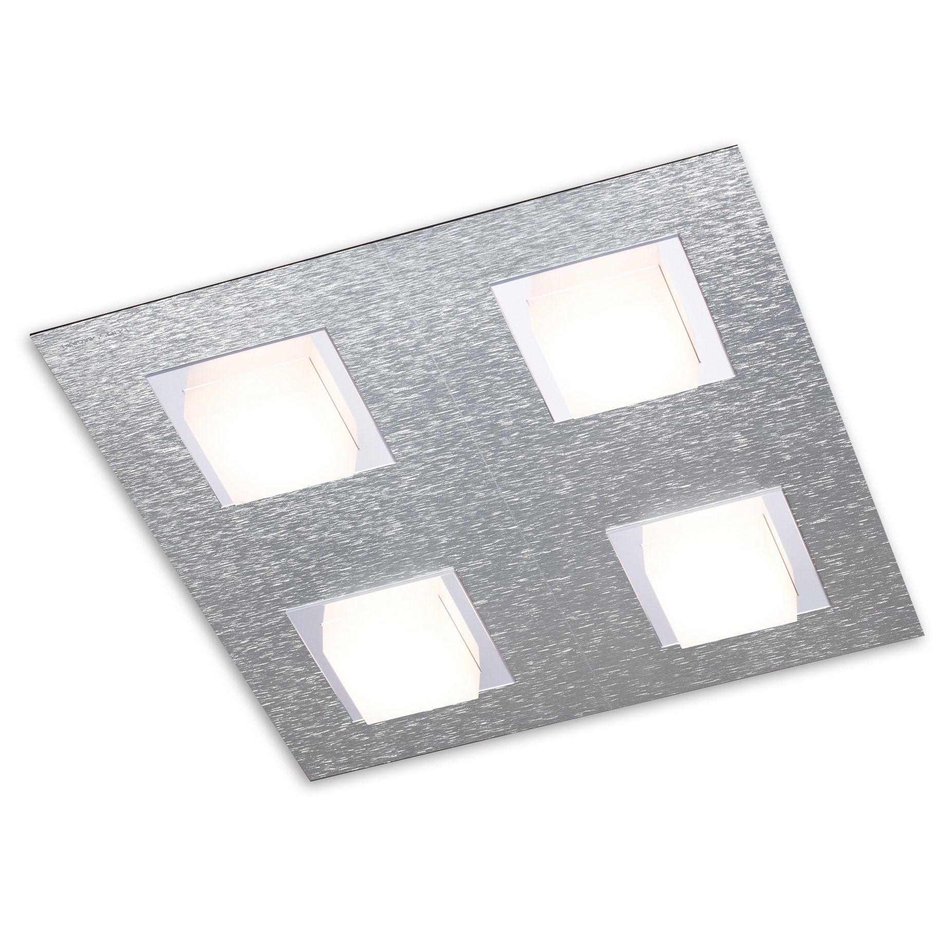 Plafonnier design LED BASIC GROSSMANN (x4) en aluminium gris