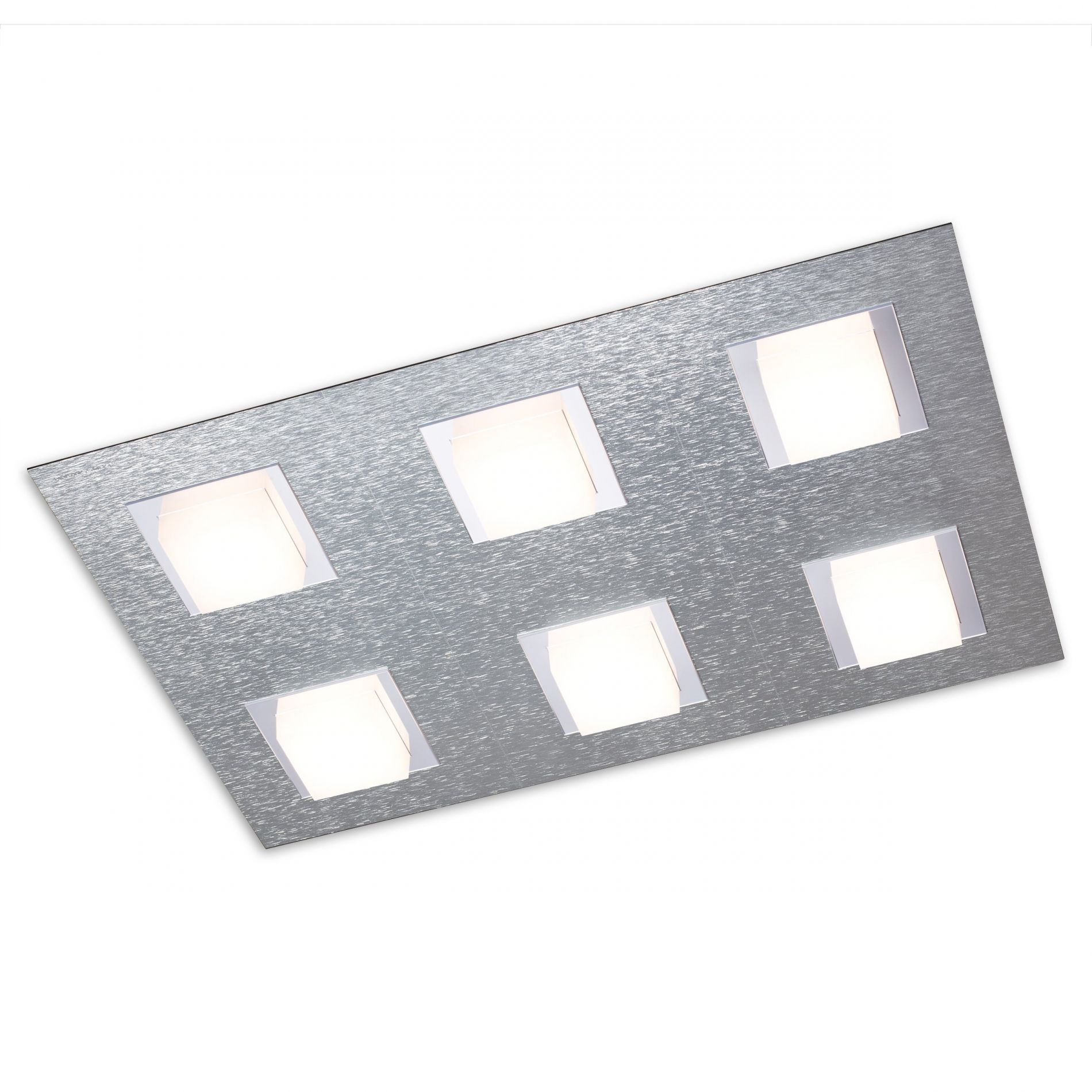 Plafonnier design LED BASIC GROSSMANN (x6) en aluminium gris
