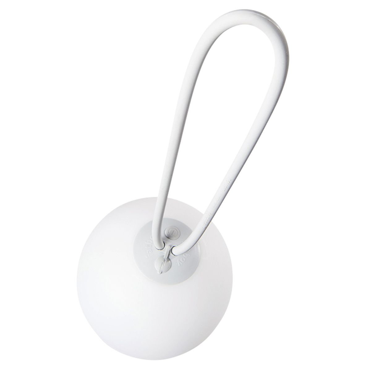 Lampe baladeuse extérieur LED BOLLEKE en polypropylène blanc anse gris clair