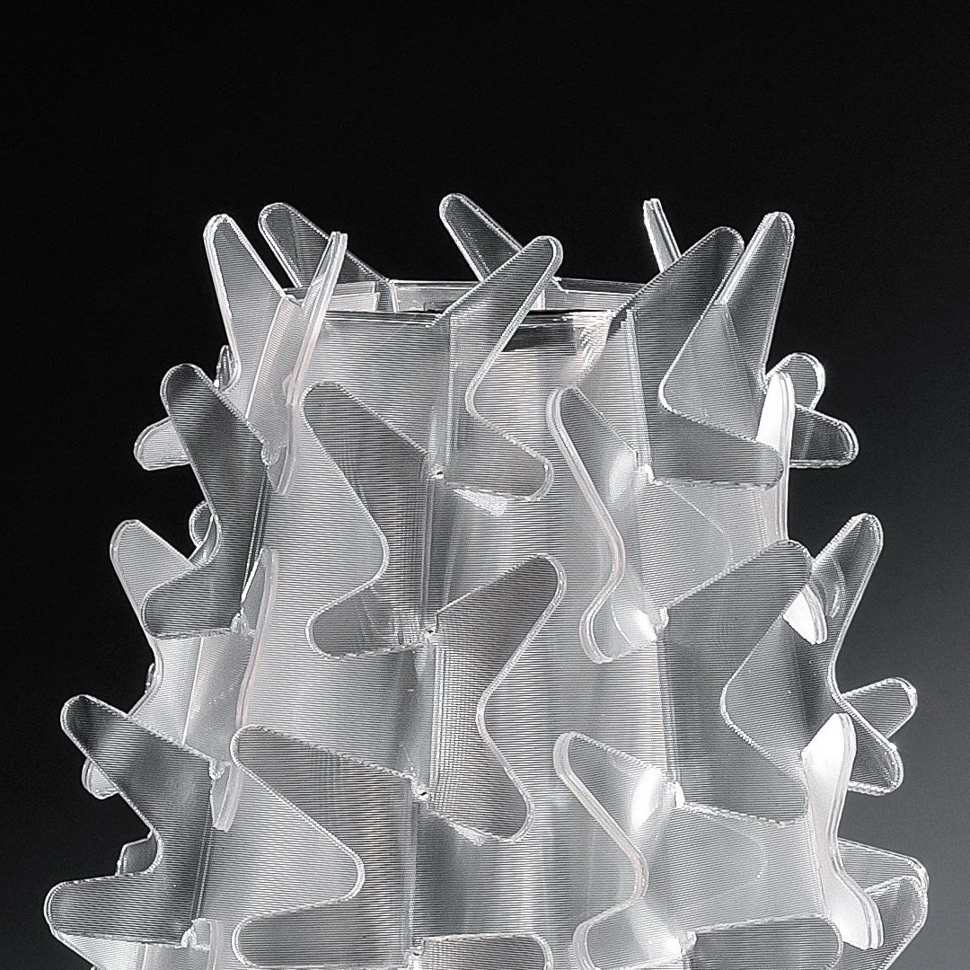 SLAMP - Lampe décorative CACTUS taille M en PVC transparent effet prisme