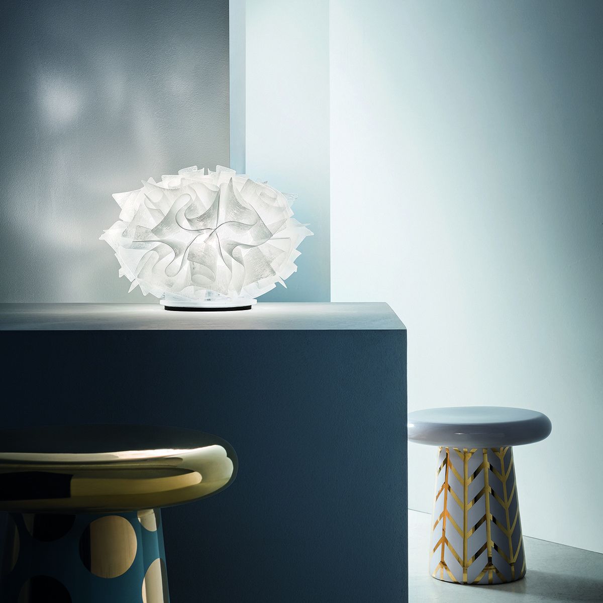 SLAMP - Lampe décorative VELI blanche en PVC