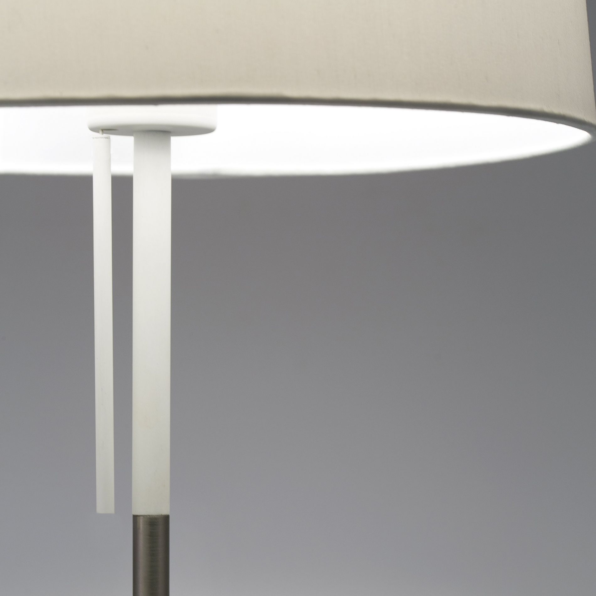 FARO - Lampe moderne VOLTA blanche en métal et tissu