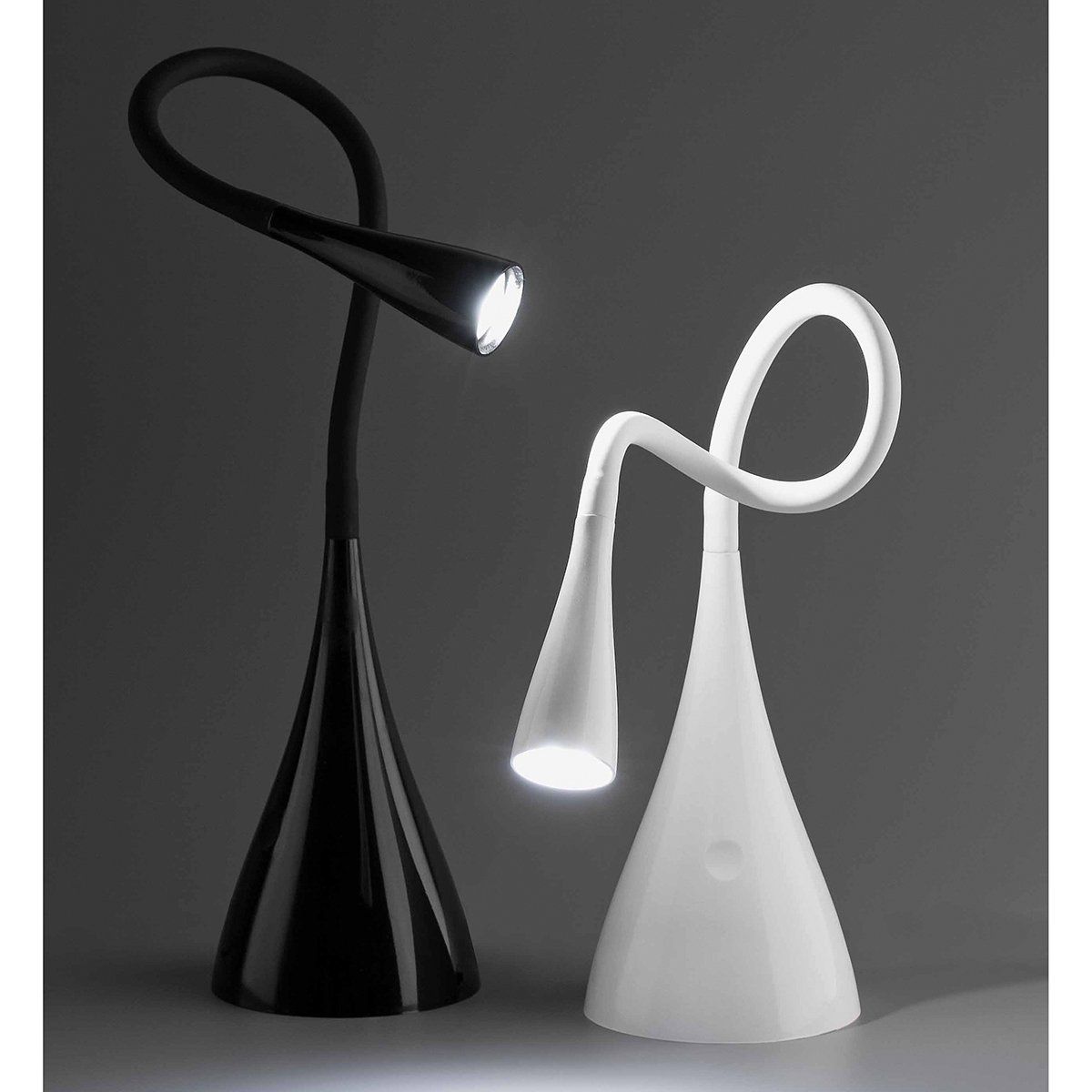 FARO - Lampe design Led LENA blanche en métal