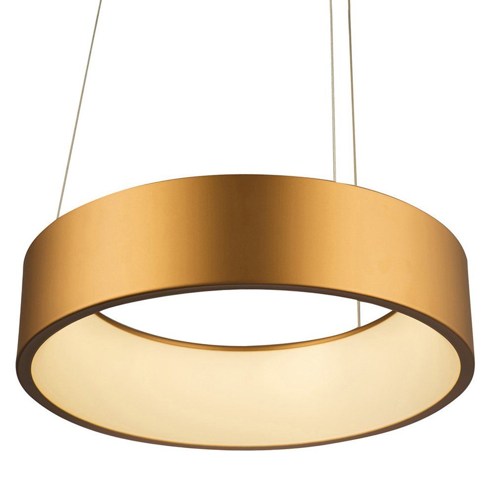 Suspension design LED EPSILON dorée en métal