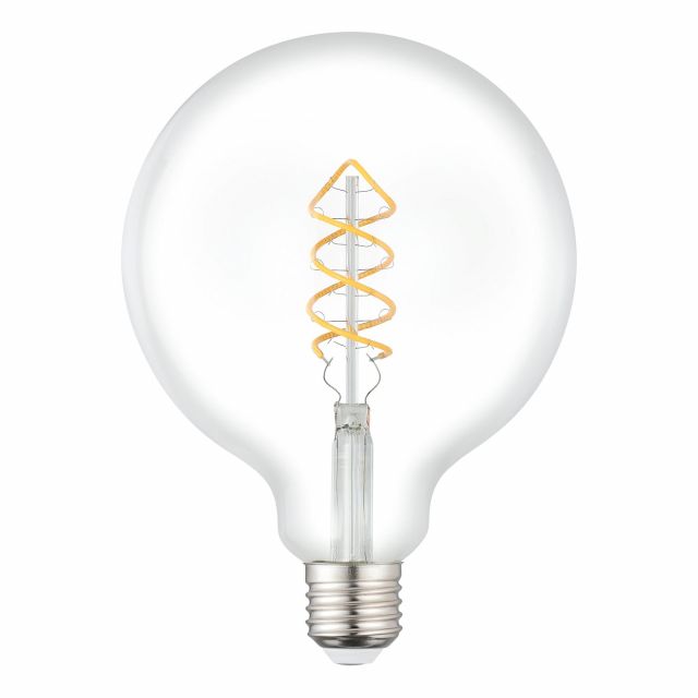 Ampoule Led Globe E27 verre transparent forme globe D12,5 7,9W