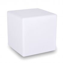 Cube lumineux CUBE en polyéthylène blanc