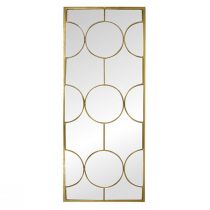 Miroir rectangle GATSBY (H111cm) en métal doré