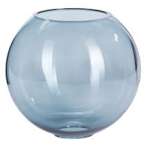 Boule en verre bleu LYON (D18cm)