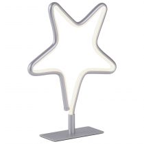 Lampe étoile lumineuse LED TINOS (H32cm) en métal argent