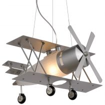 Suspension avion FOCKER en métal gris