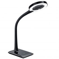 Lampe de bureau LED LUPO en PVC noir