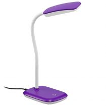 Lampe de bureau LED BOA en PVC violet