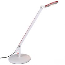 Lampe de bureau LED ROTTERDAM en métal blanc
