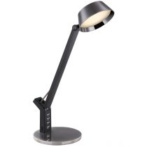 Lampe de bureau LED URSINO en métal noir