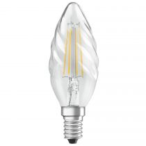 Ampoule LED E14 FILAMENT CLEAR éclairage blanc chaud 4W 470 lumens Ø3.5cm