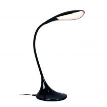 Lampe de bureau LED flexible FLEX en PVC noir