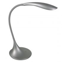Lampe de bureau LED flexible FLEX en PVC gris