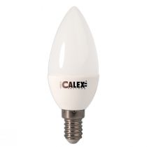 Ampoule LED E14 flamme OPAL HEAT en verre opale blanc Ø4.5cm