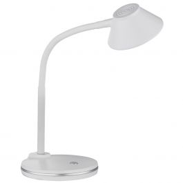 Lampe de bureau Led flexible dimmable RVB TARRON blanche en PVC - Keria et  Laurie Lumière