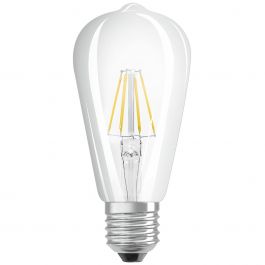 Ampoule filament led 8w e27 blanc froid 900lm dimmable claire 28660 -  Conforama