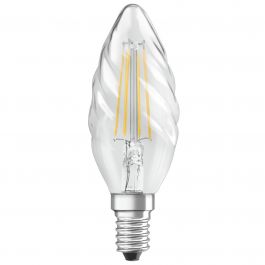 Ampoule LED E14 OPALE éclairage blanc froid 4W 470 lumens Ø3.5cm